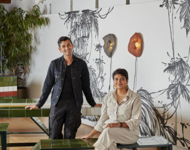 Nikhil Tricam and Nindya Bucktowar, owners and lead designers of Kalki ceramics + Studio Kalki
