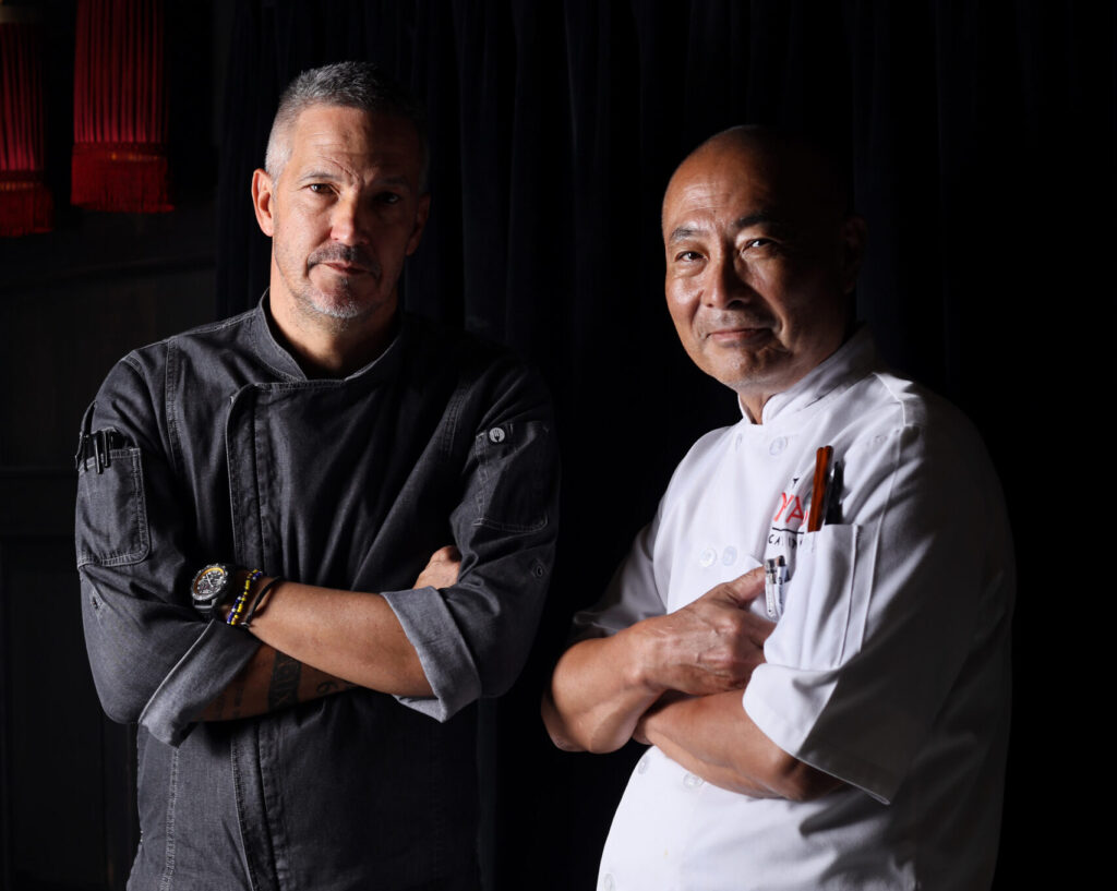 Chef Katsuhiko Miyamoto and Chef David Higgs