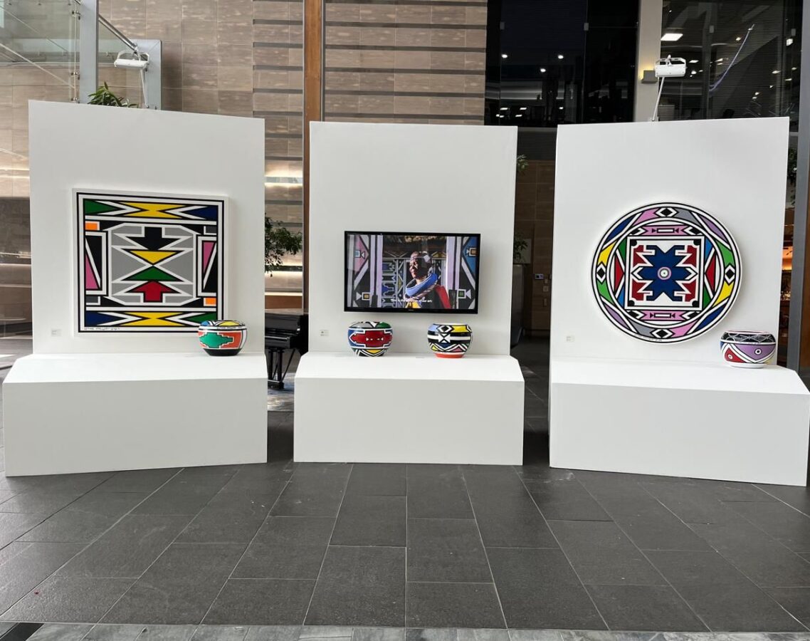 Esther Mahlangu Exhibition Standard Bank