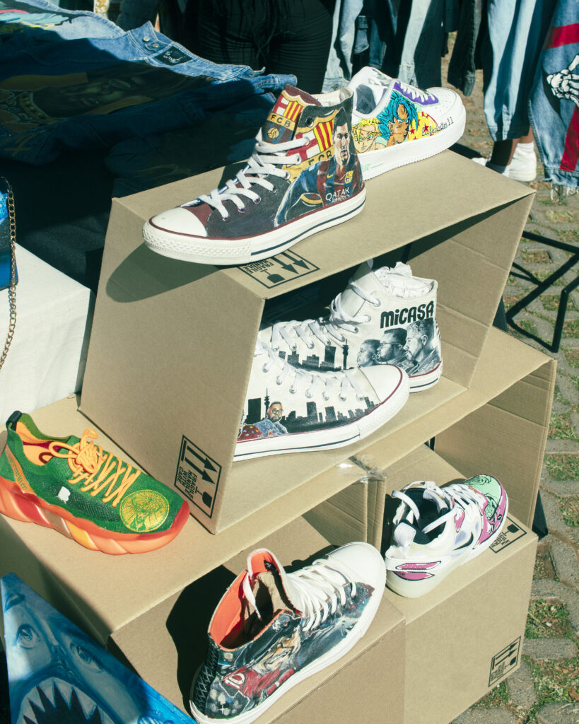 Sneaky sundays decorated sneakers on the day at victoria yards