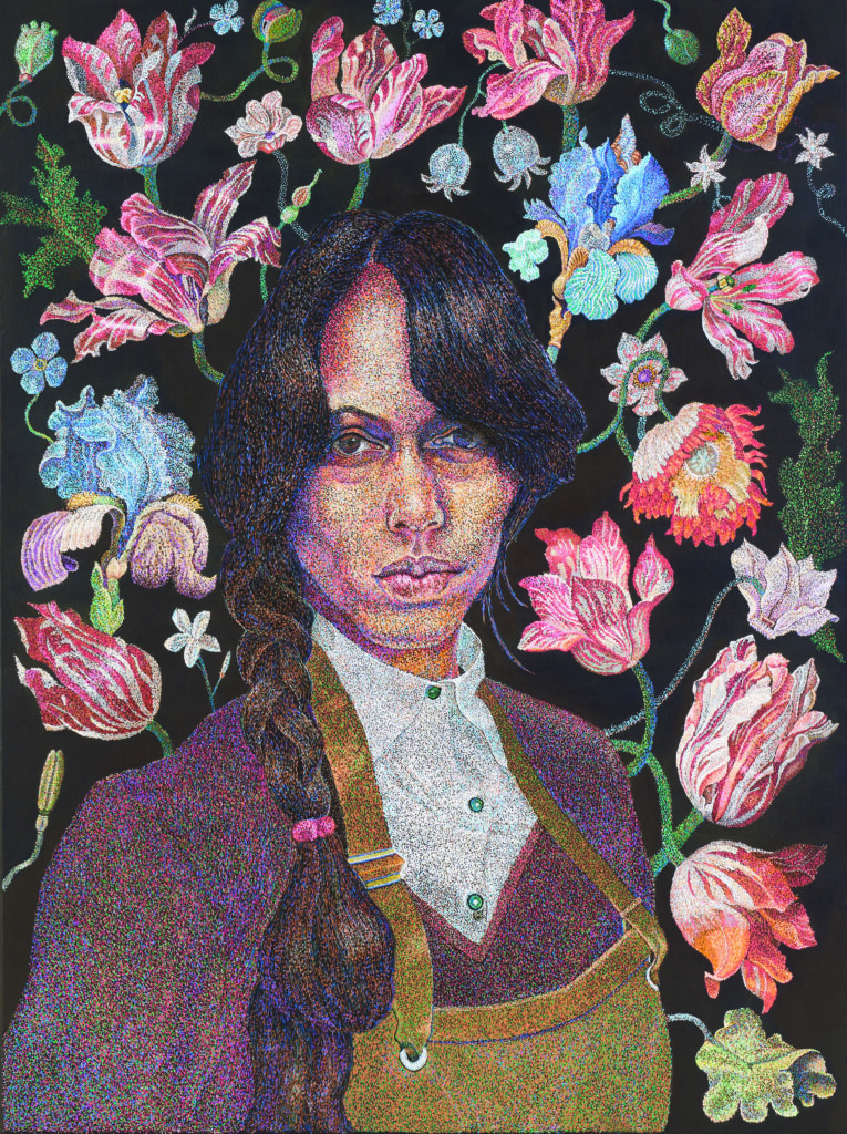 Third Prize goes to Joseph Dolby for "Robyn", Acrylic on Canvas.
