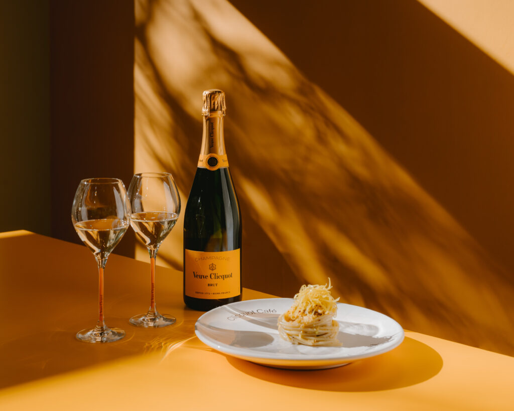 4. veuve clicquot emotions of the sun café
