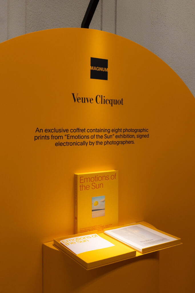 Veuve Clicquot emotions of the sun exhibition Cafe