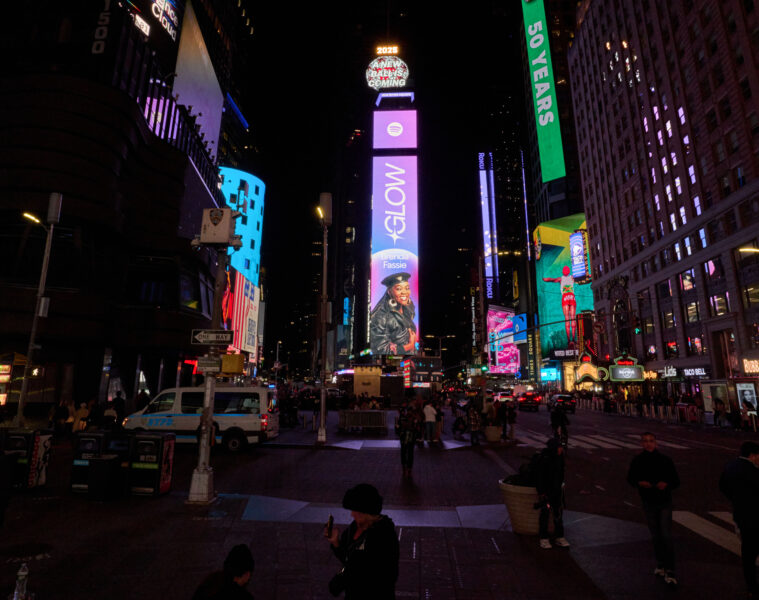 Brenda Fassie in Times Square New York