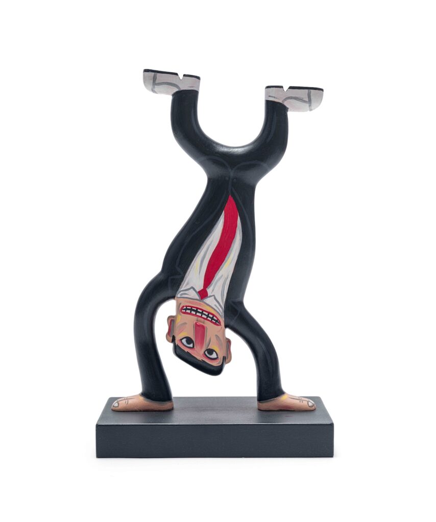 Norman Catherine, 'Handstand Black Suit'