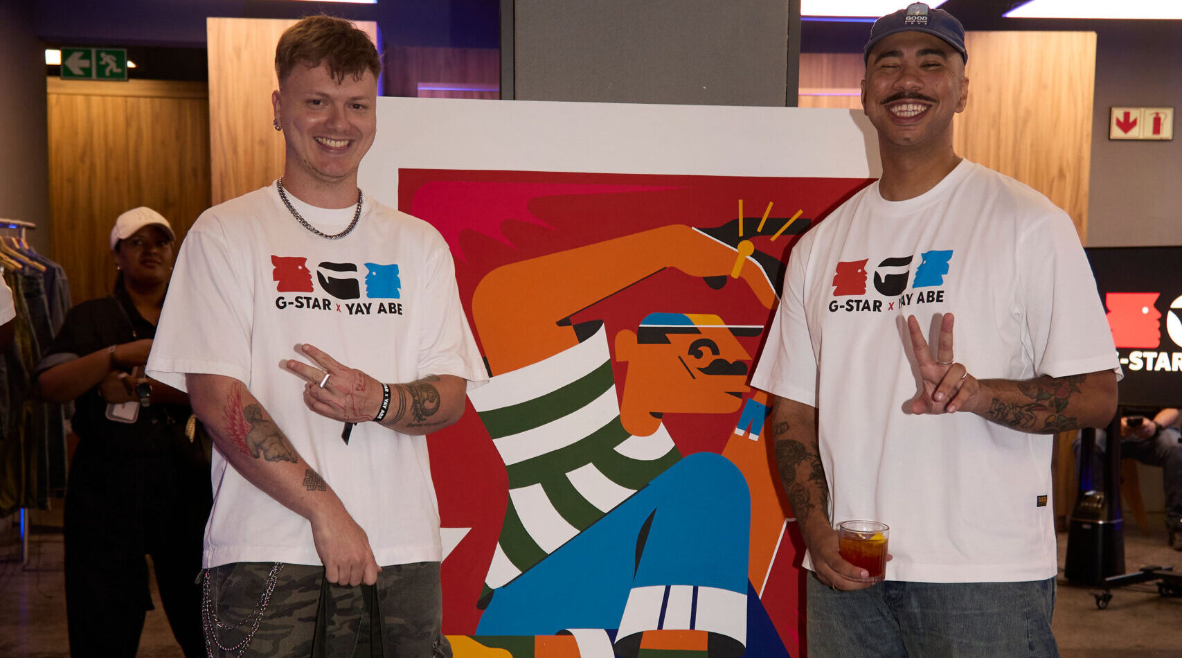 YAY ABE X G-STAR AT THE VAULT ON BREE