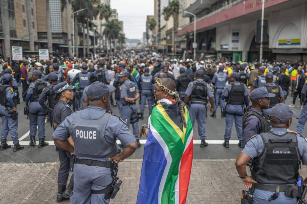 Safrica politics migration unrest