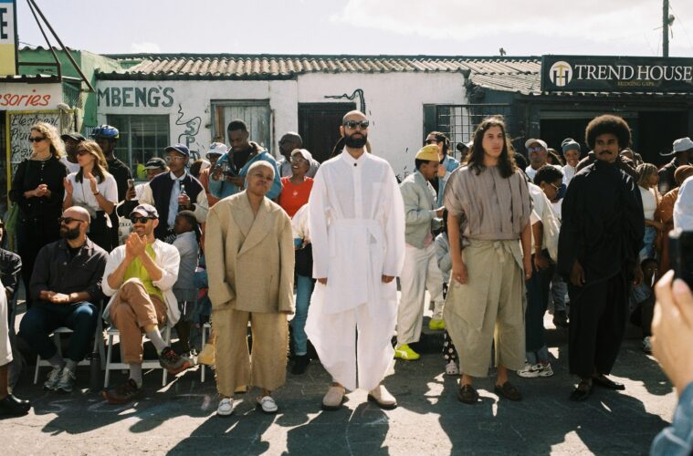 Onesimo Bam Progression IV fashion presentation in Langa part of Young Urbanists Open Streets initiative in partnership with Design Week South Africa. Image Andile Buka
