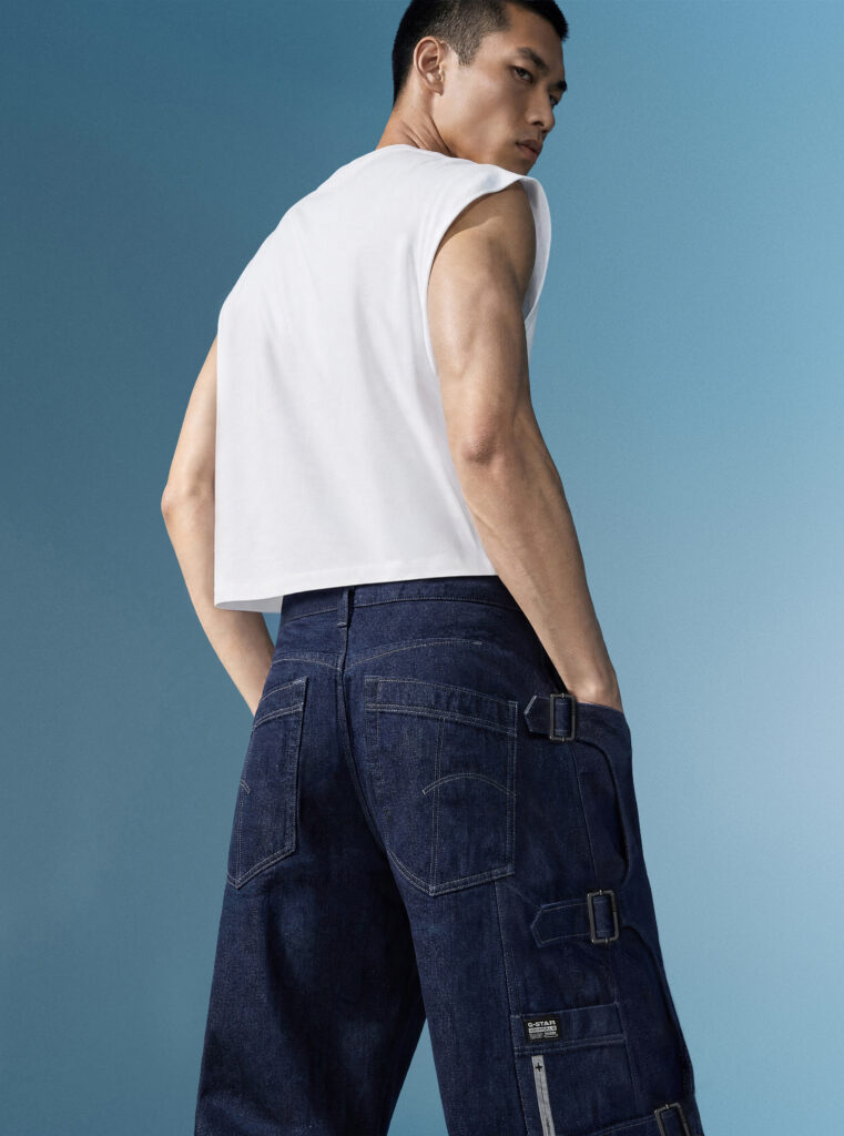 The Denim Tombogo MEN back closeup