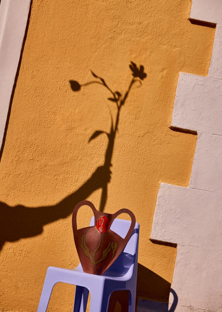 House and Leisure Vol 22 flower featuring Studio Gwyn vase shot by Sven Kristian produced by LOOKBOOK Studioand Art Directed by Storm Ross
